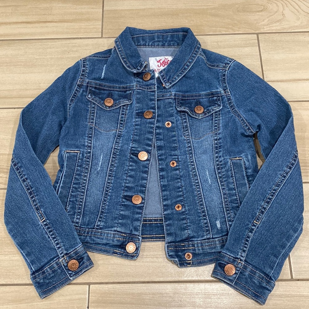 Justice Jean Jacket Girls SZ 6/7